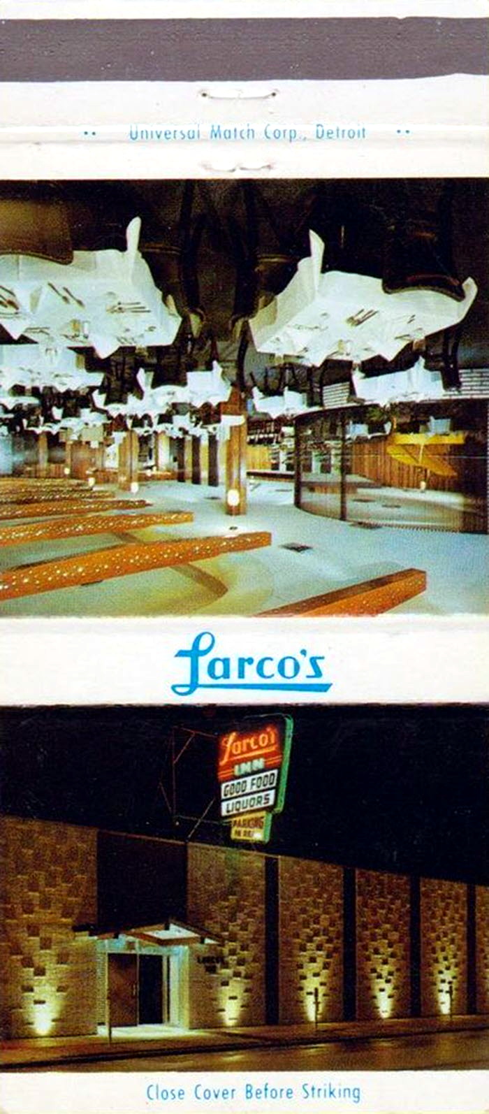 Larcos Inn - Matchbook (newer photo)